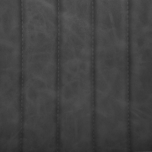 Krzesło tapicerowane Olwen szare ciemne do jadalni i kuchni loftowe na metalowych nogach Atmosphera