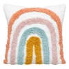 Poduszka dekoracyjna Rainbow do salonu bawełniana tęcza 38x38 cm