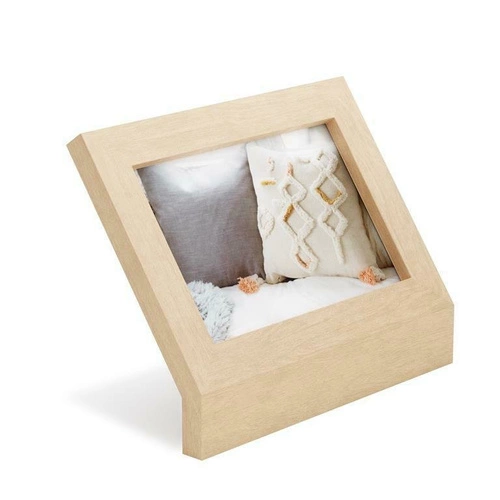 Ramka na zdjęcia 10x15 stojąca drewniana naturalna Podium Umbra nowoczesna na biurko
