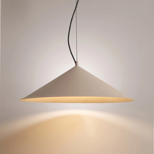 Lampa wisząca FINT taupe LED do salonu regulowana nowoczesna