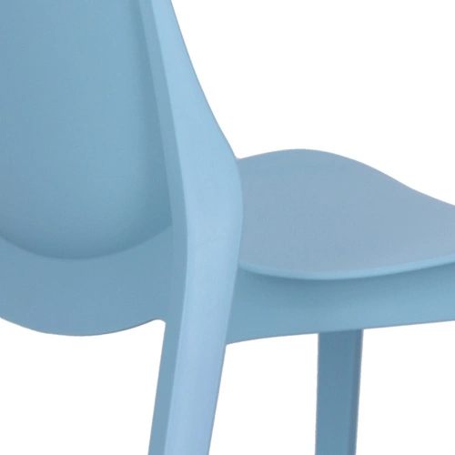 Krzesło ogrodowe Ginevra niebieskie z tworzywa sztaplowane nowoczesne SCAB Design