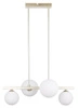 Lampa wisząca Kama 4x28W G9 mosiądz