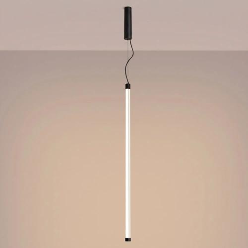 Lampa wisząca TRANG 100 czarna LED regulowana nad wyspę