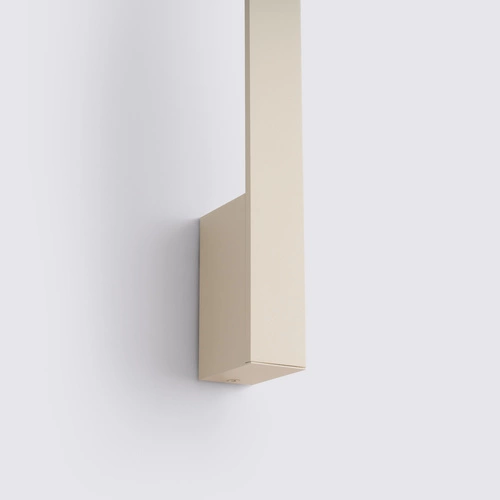 Nowoczesny kinkiet ścienny LED LAHTI 90 beżowy aluminiowy do salonu i sypialni Thoro