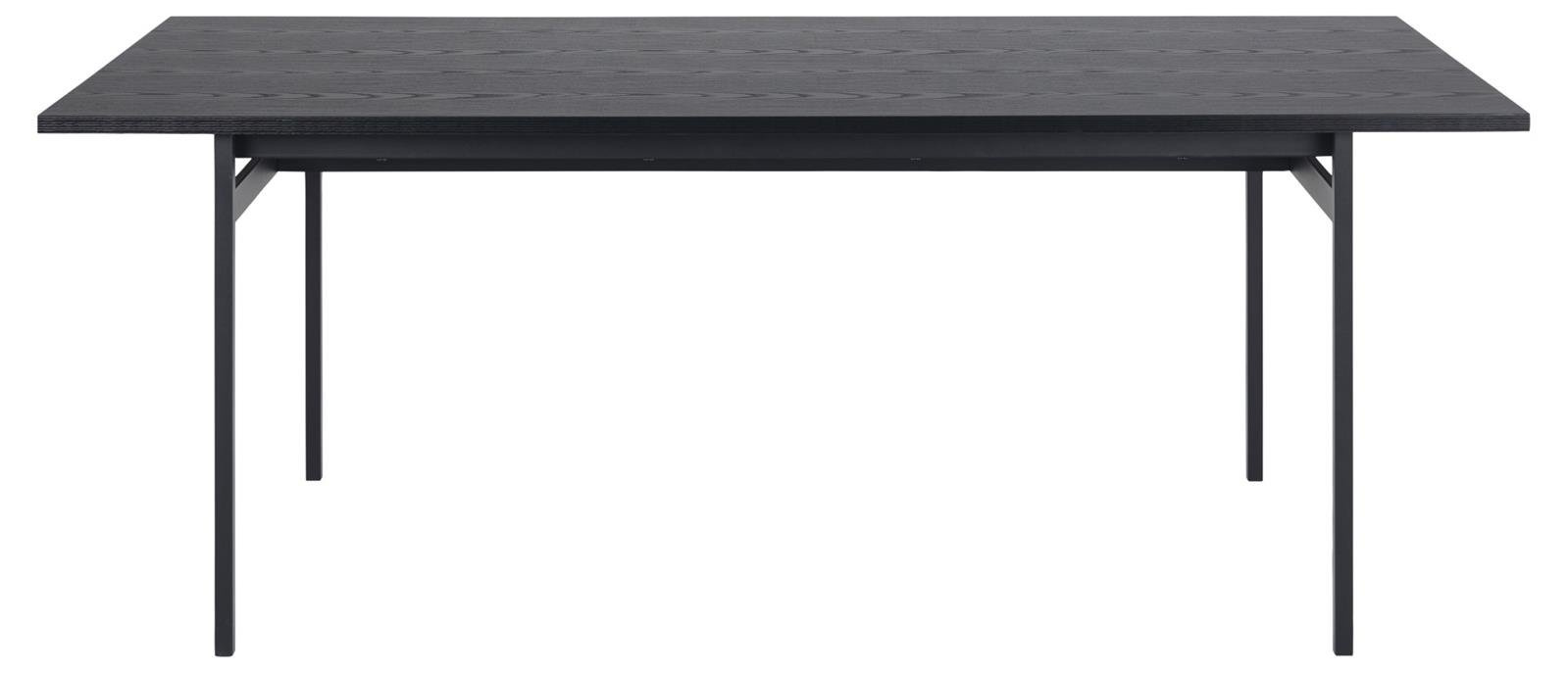 Stół do jadalni Angus czarny 200x90 nowoczesny industrialny prostokątny Actona