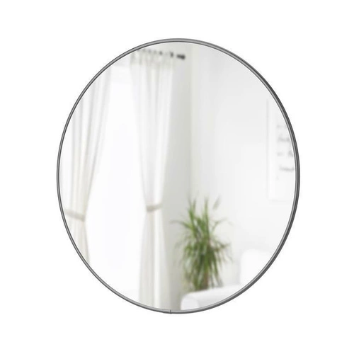 Lustro okrągłe Hubba 61 cm Umbra wiszące na ścianę nowoczesne do przedpokoju