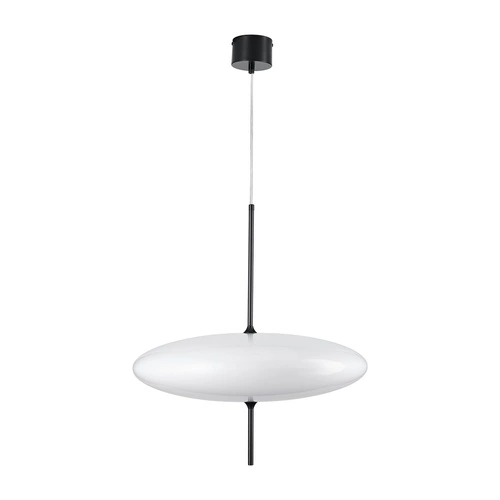 Lampa wisząca PIATTO biała 50 cm nowoczesna lampa do salonu, jadalni lub nad stół