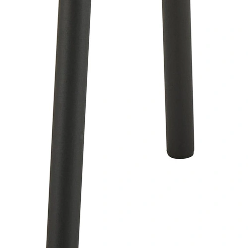 Krzesło Cliff zielone do jadalni nowoczesne tapicerowane na czarnych nogach