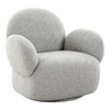 Fotel Messina obrotowy boucle szary