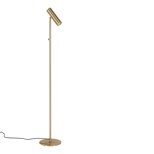 Lampa stojąca Paris złota Intesi nowoczesna lampa podłogowa LED do salonu glamour 150 cm