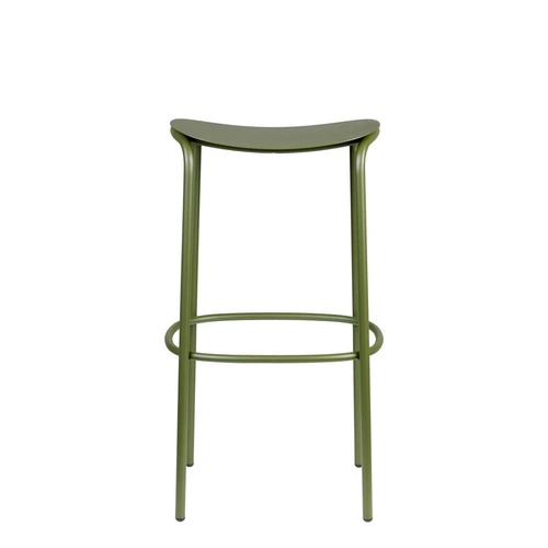 Hoker metalowy Trick 65 cm zielony nowoczesny do kuchni i wyspy bez oparcia SCAB Design