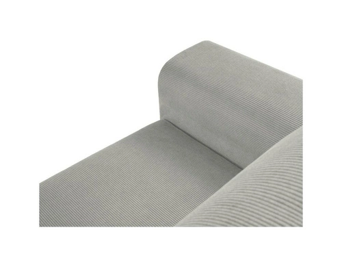 Narożnik z funkcją spania Moghan Light Grey Corduroy Prawostronna kolor nóg czarny