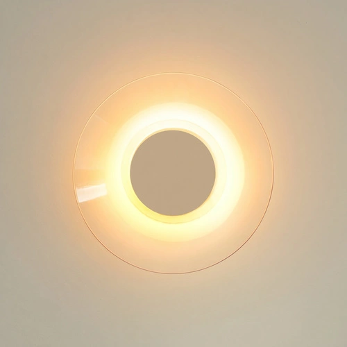 Kinkiet ścienny ASTRO LED taupe nowoczesny do salonu 28 cm