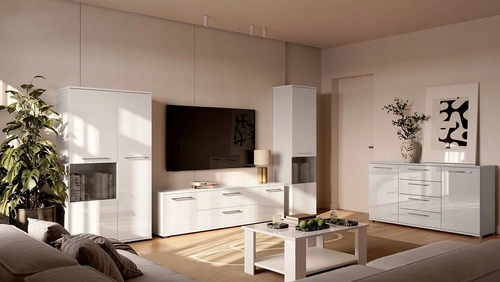 Zestaw mebli do sypialni młodzieżowej Flory biały