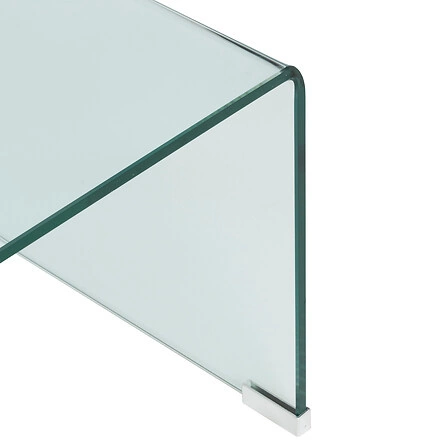 Stolik kawowy Lenia nowoczesny prostokątny szklany transparentny 110x55 cm do salonu
