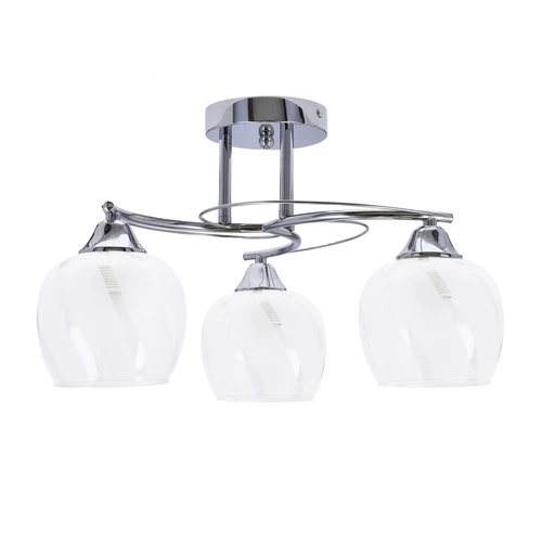 Lampa sufitowa Prego chromowy 3x40W E27  klosz bezbarwny