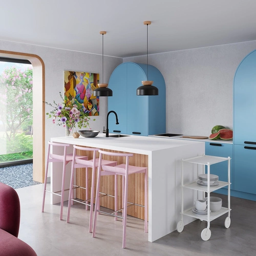 Lampa wisząca MARION czarna skandynawska okrągła do kuchni i jadalni regulowana