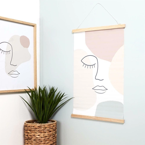 Dekoracja ścienna Kakemono Arty pastelowe nowoczesna ozdoba na ścianę do salonu 60x40 cm