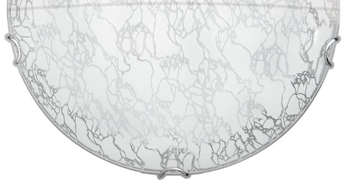 Plafon sufitowy Ice biały szklany nowoczesny do kuchni i sypialni CANDELLUX 30 cm