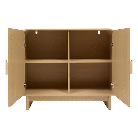 Komoda Lee nowoczesna z półkami 100 cm skandynawska brzoza do salonu Atmosphera