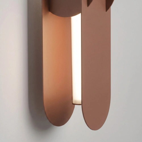 Kinkiet ścienny CHAIN 91 LED mocca nowoczesny do salonu