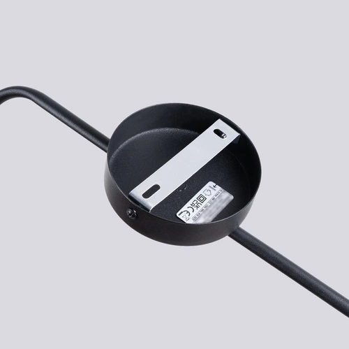 Nowoczesny kinkiet ścienny NOX czarny metalowy do sypialni i salonu SOLLUX LIGHTING 61 cm