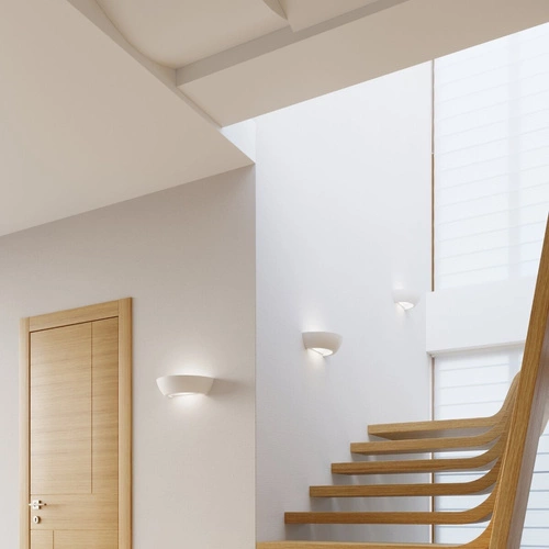 Kinkiet ścienny OSKAR biały ceramiczny nowoczesny do salonu i sypialni Sollux Lighting