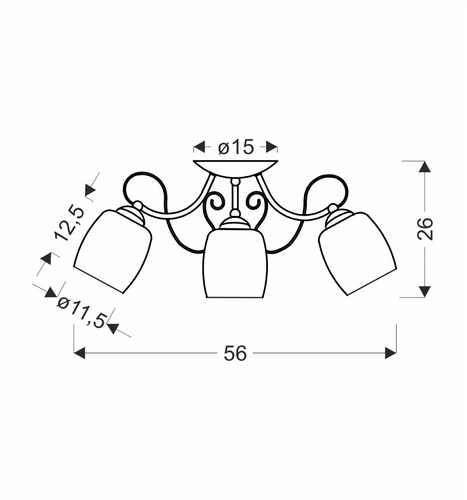 Lampa wisząca Amba biała szklana 3-punktowa do salonu i jadalni CANDELLUX