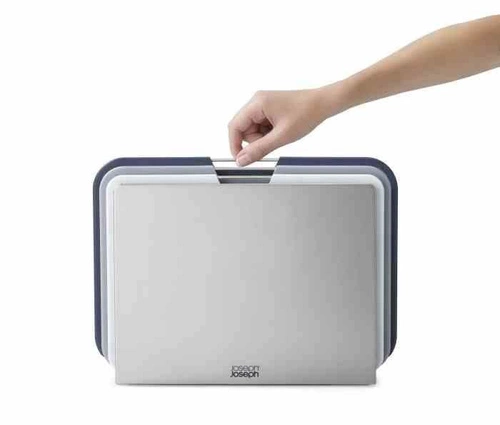 Joseph Joseph Nest zestaw 3 plastikowych desek do krojenia szarych do kuchni