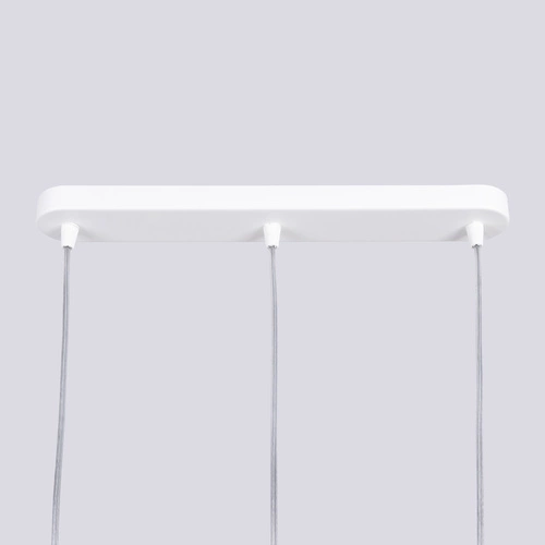 Nowoczesna lampa wisząca LIRO 3L biała metalowa do salonu i kuchni SOLLUX LIGHTING