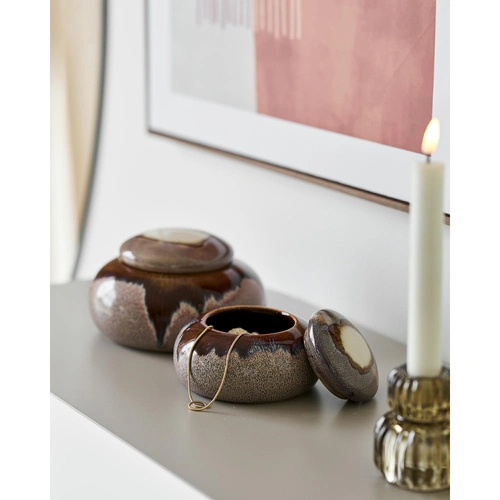 Regał metalowy Rieti House Nordic na książki loftowy piaskowy 118 cm