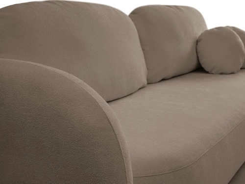 Sofa Salby z funkcją spania brązowa       Sicuro 45