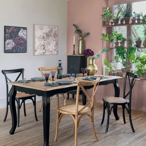 Wysoka komoda z szufladami Chrysa czarna do sypialni i przedpokoju nowoczesna Atmosphera