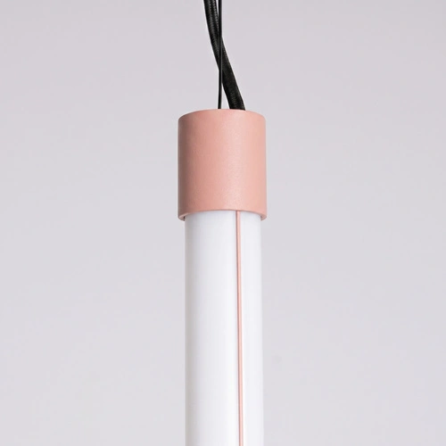 Lampa wisząca TRANG 100 LED brzoskwiniowa nad wyspę regulowana