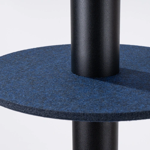 Lampa wisząca PELTA 1 nowoczesna granatowa czarna do salonu i jadalni 30 cm