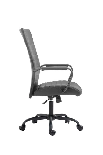 Fotel biurowy ergonomiczny obrotowy Sorpreso szary skórzany nowoczesny z podłokietnikami do biura