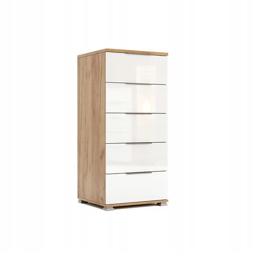 Komoda Tissa 50cm biała połysk