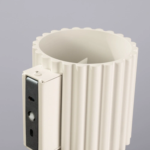 Kinkiet ścienny AURA nowoczesny beżowy aluminiowy do salonu i sypialni G9