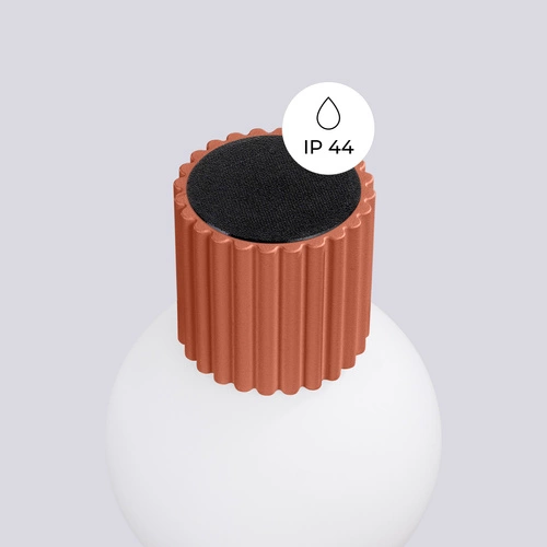 Kinkiet ścienny HALO nowoczesny czerwony IP44 do salonu i sypialni aluminium szkło SOLLUX