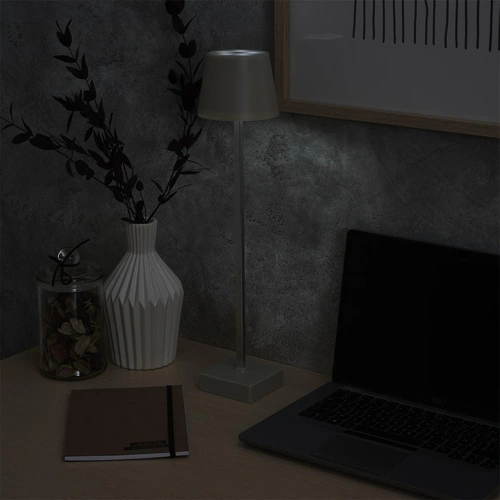 Lampka biurkowa LED Blanca szara dotykowa ze ściemniaczem 45 cm