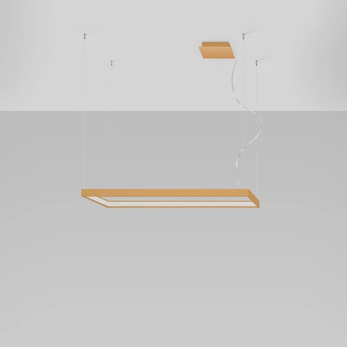 Żyrandol LED Tuula M złoty nowoczesny do salonu i jadalni industrialny 150 cm