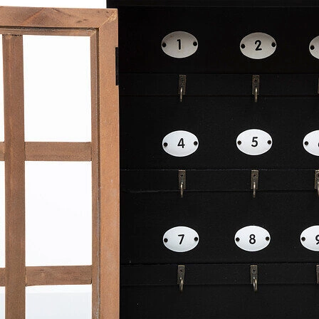 Szafka / wieszak na klucze Milana czarna