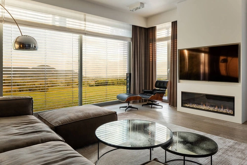 Fotel obrotowy Vip Lounge Chair do salonu ze skóry naturalnej z podnóżkiem nowoczesny czarny