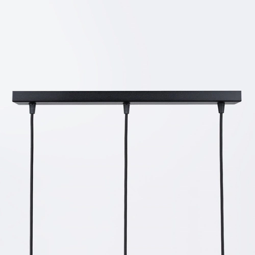 Lampa wisząca BRINA 3L czarna nowoczesna do salonu i jadalni potrójna nad stół