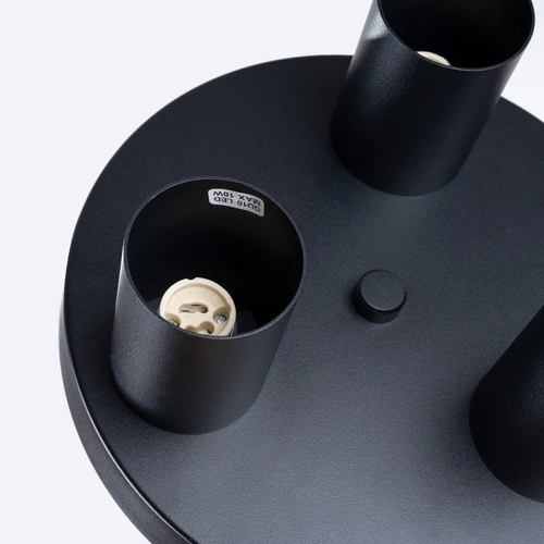 Plafon sufitowy nowoczesny LAGOS 3P czarny do salonu i sypialni SOLLUX LIGHTING