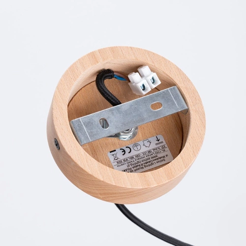 Lampa wisząca FANO czarna nowoczesna do salonu i jadalni skandynawska stalowa 34 cm