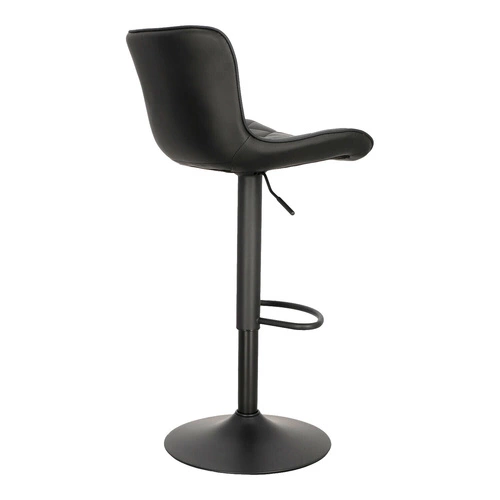 Hoker Aland czarny nowoczesny z oparciem obrotowy regulowany do kuchni i wyspy Intesi