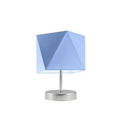 Lampka PASADENA abażur niebieski stelaż stal szczotkowana