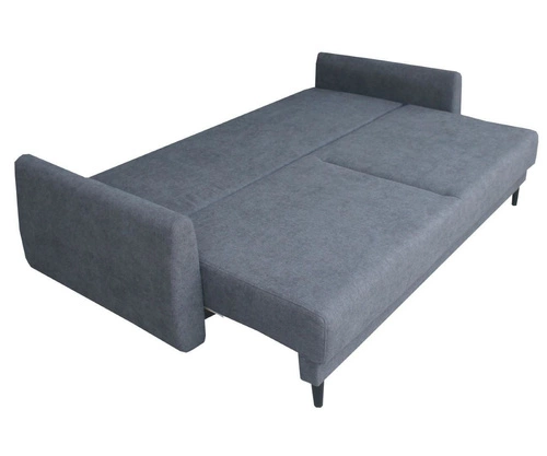 Sofa rozkładana z funkcją spania Forn Intesi grafitowa do salonu nowoczesna z pojemnikiem