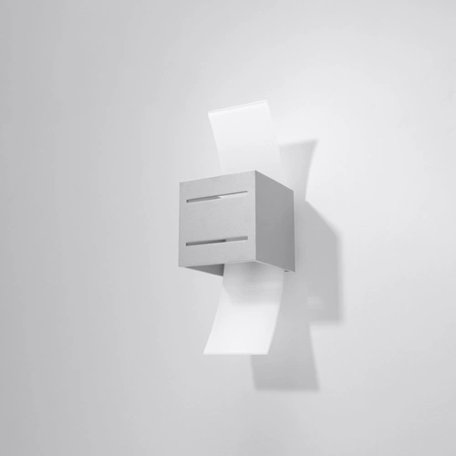 Kinkiet ścienny nowoczesny szary LORETO Sollux do salonu sypialni lub nad lustro 30 cm